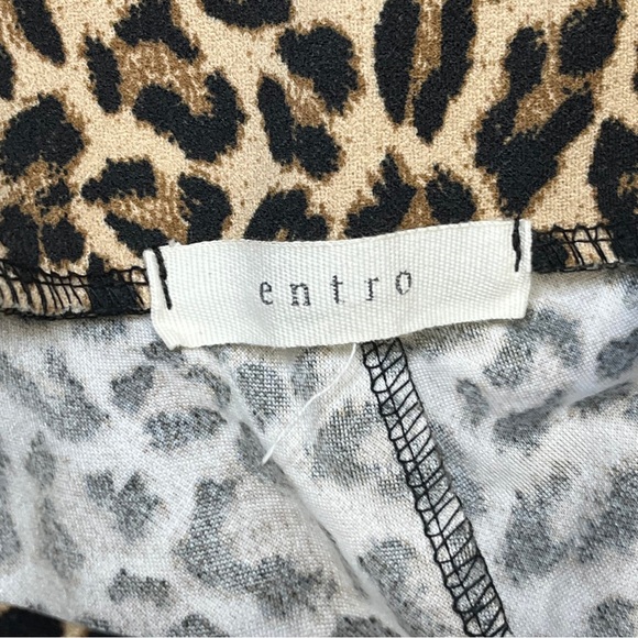 Entro Black and White Leopard Flare Pants Size S - Picture 4 of 6